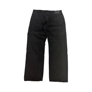 Levi’s Ribcage Straight Jeans Womens 30 Black High Rise Distressed Denim